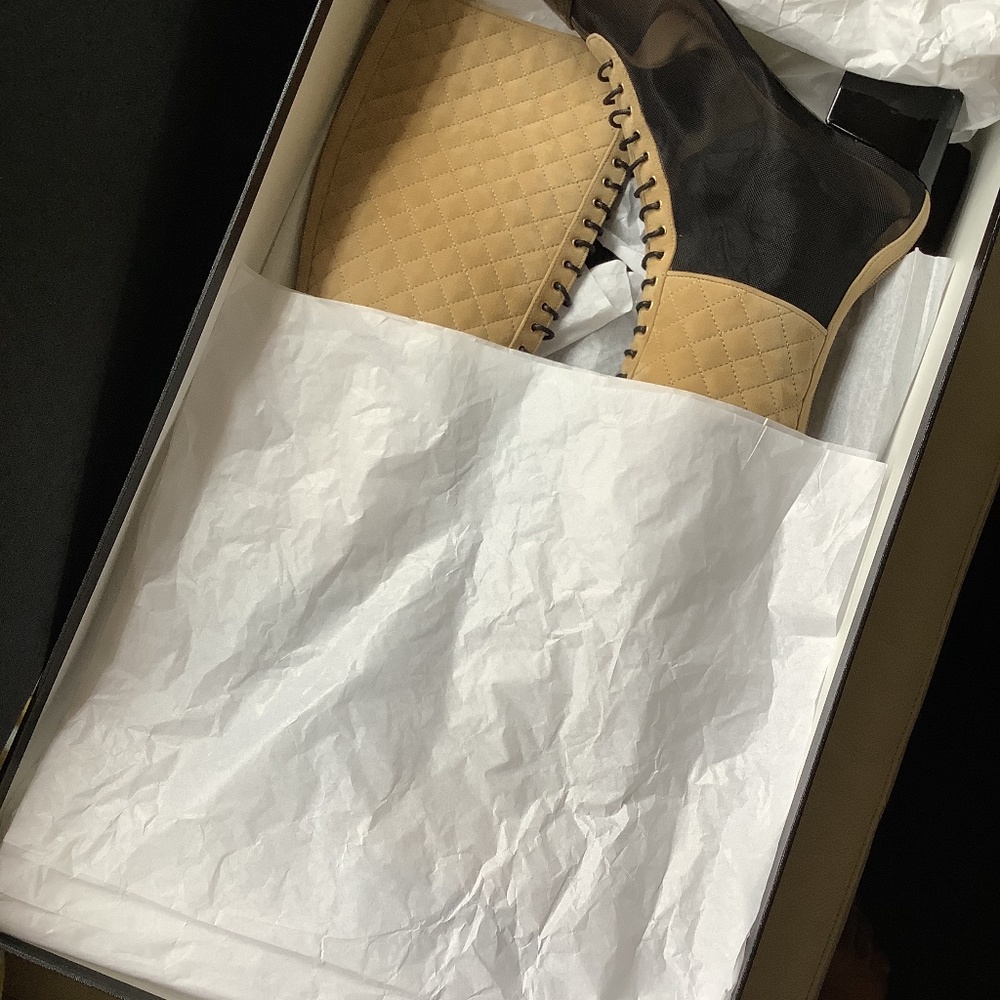 Chanel suede boots